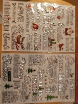 Kerst Stickervel - 3D Letters