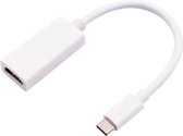 USB C naar HDMI Kabel Adapter Omvormer / Thunderbolt 3 / 4K Ondersteuning / Compatibel met Apple, Samsung, Lenovo, HP en meer / Geschikt voor MacBook Air, Pro en iMac / Wit