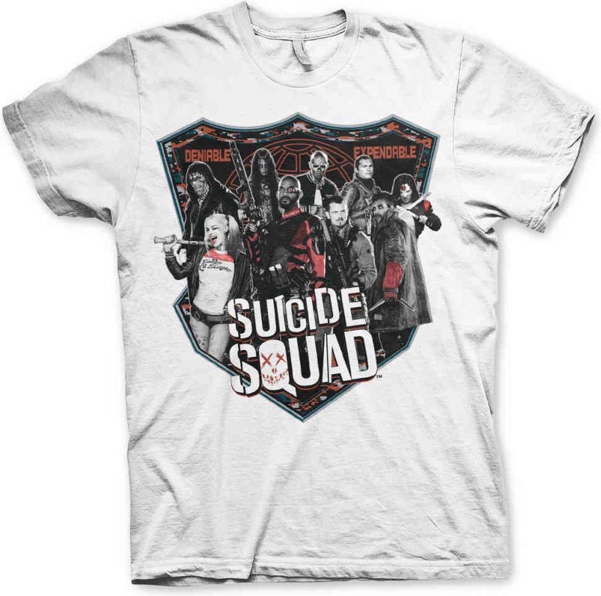 DC Comics Suicide Squad Heren Tshirt -L- Deniable & Expendable Wit