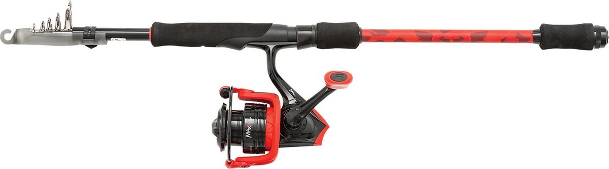 Abu Garcia Telescoop hengel met molen - werphengelset - 2.10m - 5-20gr