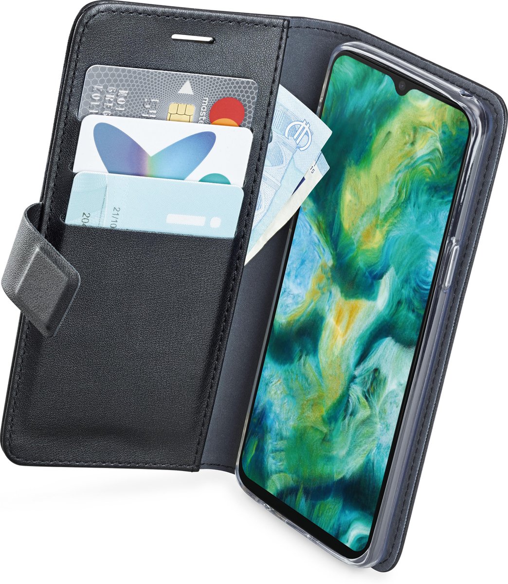 Azuri walletcase - magnetic closure & 3 cardslots - zwart - Oppo Find X2 Lite