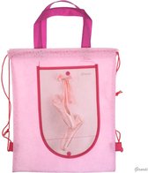 Roze Ballet Tasje - Rugzakje met Spitzen - Opvouwbare Portemonnee - Meisjes - Versie E