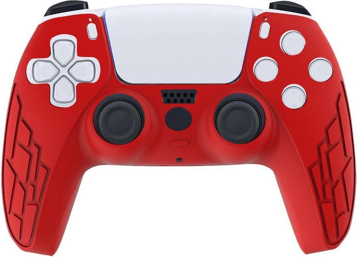 Playstation 5 (PS5) controller Hoesje - Rood - Cover - Hoesje - PS5 skin - PS5 Accessoires - Dualsense