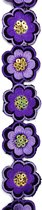 Yackalasi Paillette Lotus Bloemen Strijk Sjerp Cosplay Band Lint 190 x 4 cm J. Licht Donker Paars