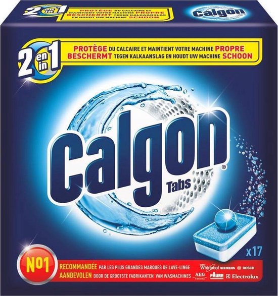 Calgon - 3 en 1 Tabs - Tablettes de détartrage pour Machines à laver - 2 x 17 comprimés (34 comprimés)