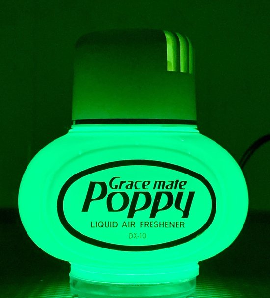 Poppy Grace Mate® JASMIJN Luchtverfrisser 150 ML. incL. Origineel Grace Mate Poppy RGB Lampje met USB aansluiting - POPPY GRACE MATE®