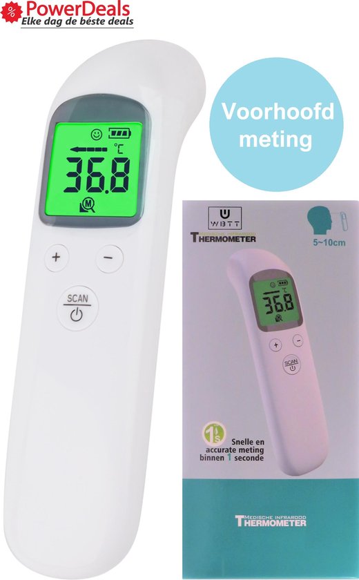 WBTT® Thermometer voorhoofd Thermometer lichaam