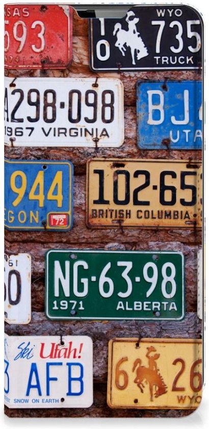 Étui pour téléphone portable Motorola Moto G9 Plus Wallet Case Number Plates