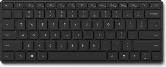 Krankzinnigheid los van . Microsoft Designer Compact - Draadloos toetsenbord - Zwart | bol.com