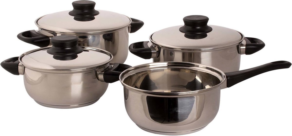 Kookset 4dlg RVS bakeliet grp
