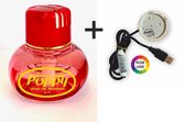 Poppy Grace Mate Strawberry Luchtverfrisser flesje 150 ML. Incl. RGB lampje met USB aansluiting