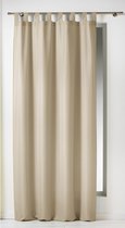 Rideau prêt-à-porter avec boucle de suspension 140x260cm lin polyester uni