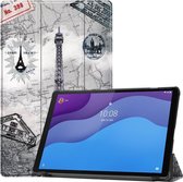 Tri-Fold Book Case - Lenovo Tab M10 HD Gen 2 (TB-X306F) Hoesje - Eiffeltoren