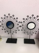 decoratieve zwarte spiegel - set van 2 stuks