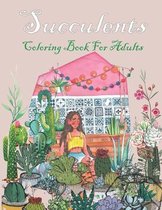 Succulents Coloring Book For Adults