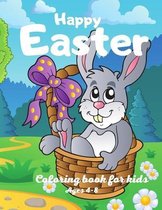 Happy Easter Coloring Book For Kids Ages 4-8