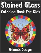 stained glass Coloring Book For Kids Animals Designs