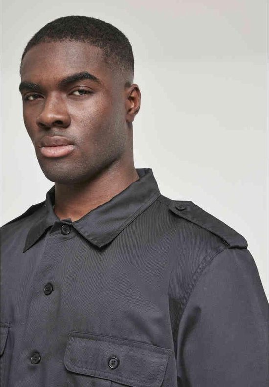 Brandit Legerhemd met kort mouw Heren Shirt met korte mouwen - zwart - 7XL
