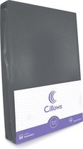 Cillows Jersey Hoeslaken - Hoeslaken 90x200 - 100% katoen - Antraciet