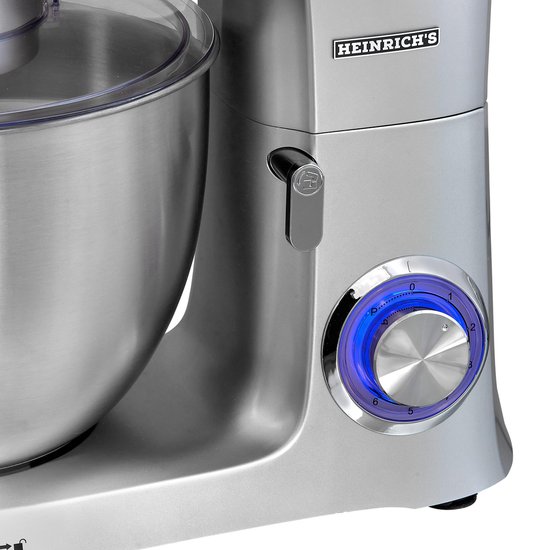 Heinrich´s HKM 8078 - keukenmachine - 1400 Watt - XXL - zilvergrijs. van Heinrich's — afbeelding 3