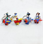 Set de 4 Porte-clés Mickey Mouse, Dingo et Donald Duck