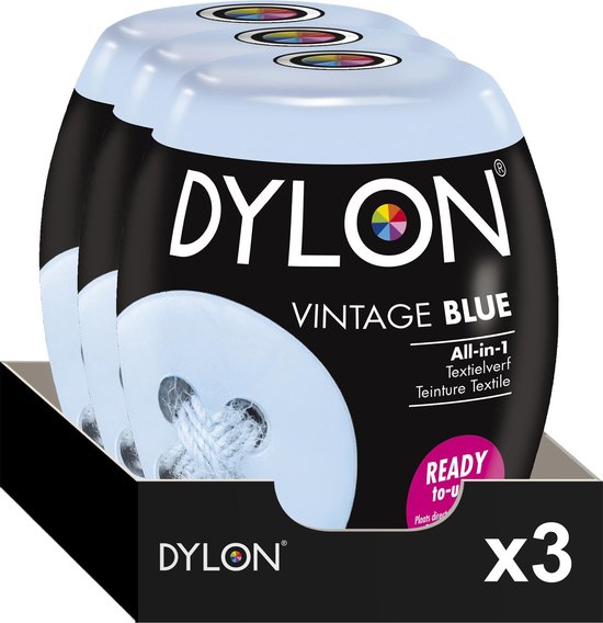 3x Dylon Textielverf Vintage Blue 350 gr | bol.com