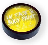 Superstar UV face&body cake paint yellow 18gram