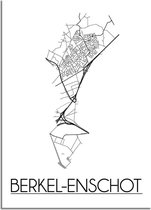 Berkel-Enschot Plattegrond poster A4 poster (21x29,7cm) - DesignClaudShop