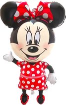 Minnie Mouse Ballon - Disney - 112 x 65 cm - Inclusief Opblaasrietje - Ballonnen - Ballonnen Verjaardag - Helium Ballonnen - Folieballon