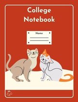 College Notebook: Student workbook Journal Diary Pets love cover notepad by Raz McOvoo