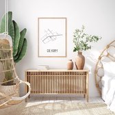 De Krim Plattegrond poster A2 + fotolijst wit (42x59,4cm) - DesignClaudShop