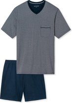 Schiesser S/S Shortama - Nachtblau - Mannen - Maat XL