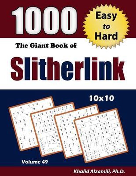 Adult Activity Books-The Giant Book of Slitherlink - cover