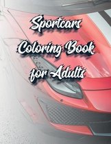 Sportcars Coloring Book for Adults