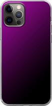 Apple iPhone 12 Pro Max - Smart cover - Roze Zwart - Transparante zijkanten