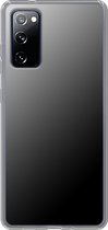 Samsung Galaxy S20FE - Smart cover - Grijs Zwart - Transparante zijkanten