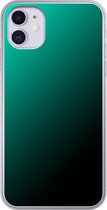 Apple iPhone 11 - Smart cover - Lichtblauw Zwart - Transparante zijkanten