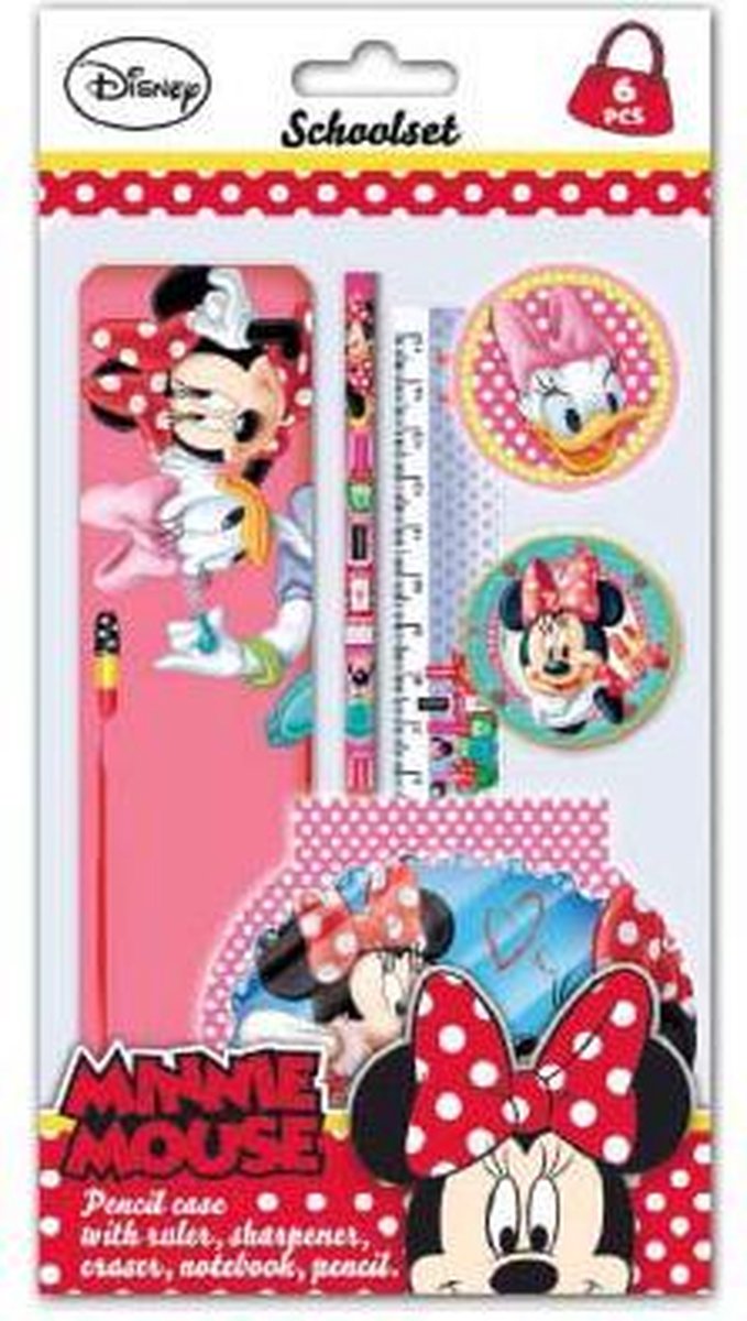 Minnie Mouse etui met accessoires 6-delig