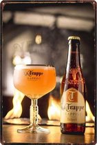 La Trappe - Bier Reclamebord van metaal METALEN-WANDBORD - MUURPLAAT - VINTAGE - RETRO - HORECA- BORD-WANDDECORATIE -TEKSTBORD - DECORATIEBORD - RECLAMEPLAAT - WANDPLAAT - NOSTALGI