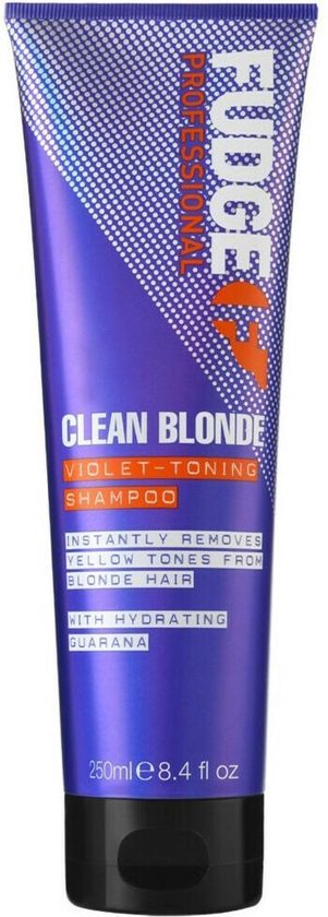 werknemer Symposium Maori Fudge Clean Blonde Violet Toning Shampoo - 250 ml | bol.com