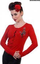 Anchor Cardigan Red Banned (M)