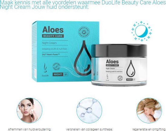 DuoLife Beauty Care Aloes Night Cream 50 ml | bol
