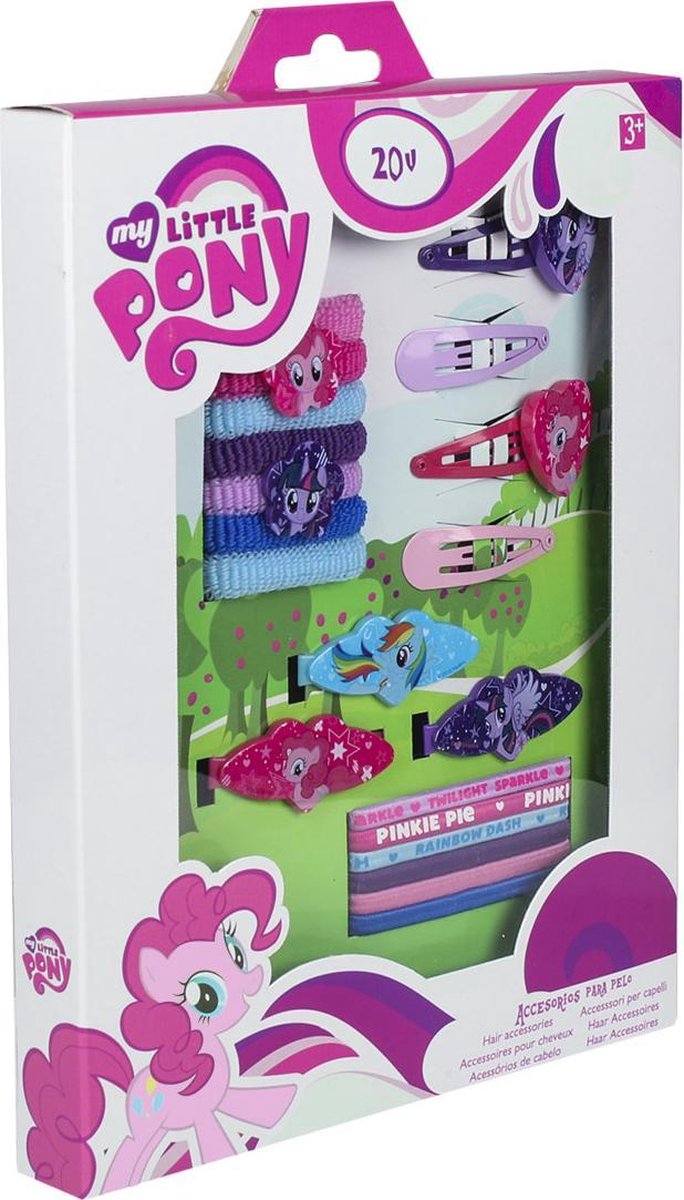 My Little Pony Haar set - Haar accessoires - Elastieken - Clips