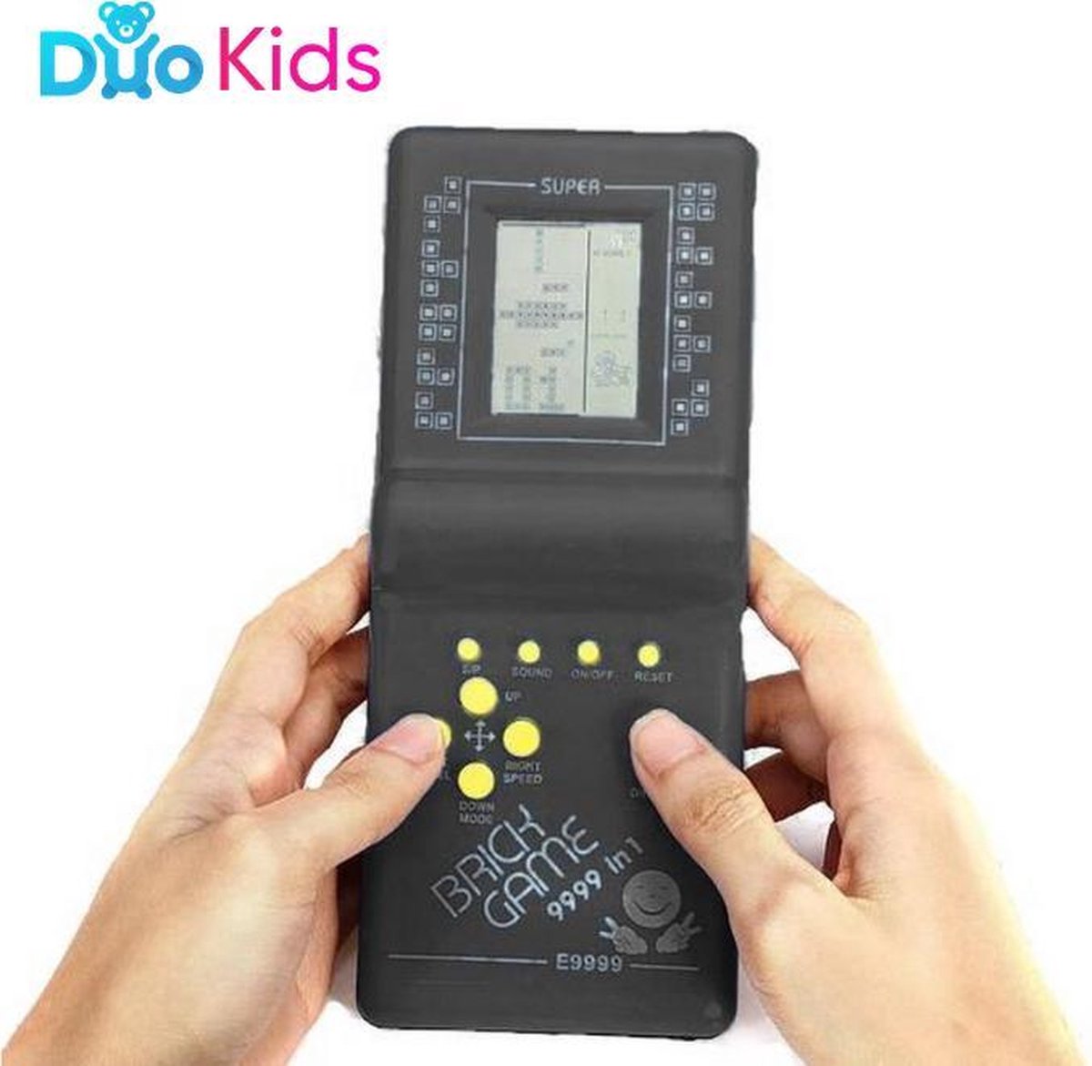 Duo Kids - Retro Arcade - Tetris Elektronisch spel - Brick Game spelcomputer - 18 x 7,5 cm