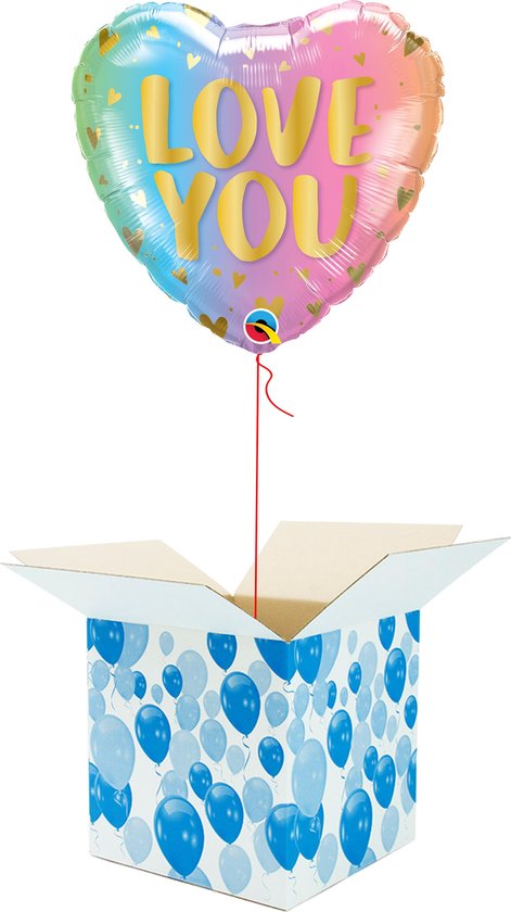 Hélium Ballon Coeur rempli d'hélium - Saint Valentin - Emballage cadeau -  Love You... | bol.com