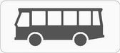 Onderbord Bussen (OB12) - aluminium - DOR 45 x 20 cm