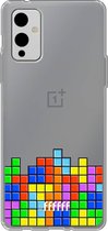 6F hoesje - geschikt voor OnePlus 9 -  Transparant TPU Case - Tetris #ffffff