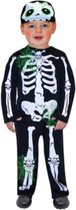 Amscan Kostuum Skelet Polyester Zwart/wit Mt 2-3 Jaar
