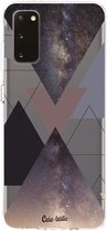 Casetastic Samsung Galaxy S20 4G/5G Hoesje - Softcover Hoesje met Design - Galaxy Triangles Print