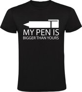 Sol's Mijn pen is groter heren t-shirt | grappig | cadeau | carnaval | Heren T-shirt 3XL